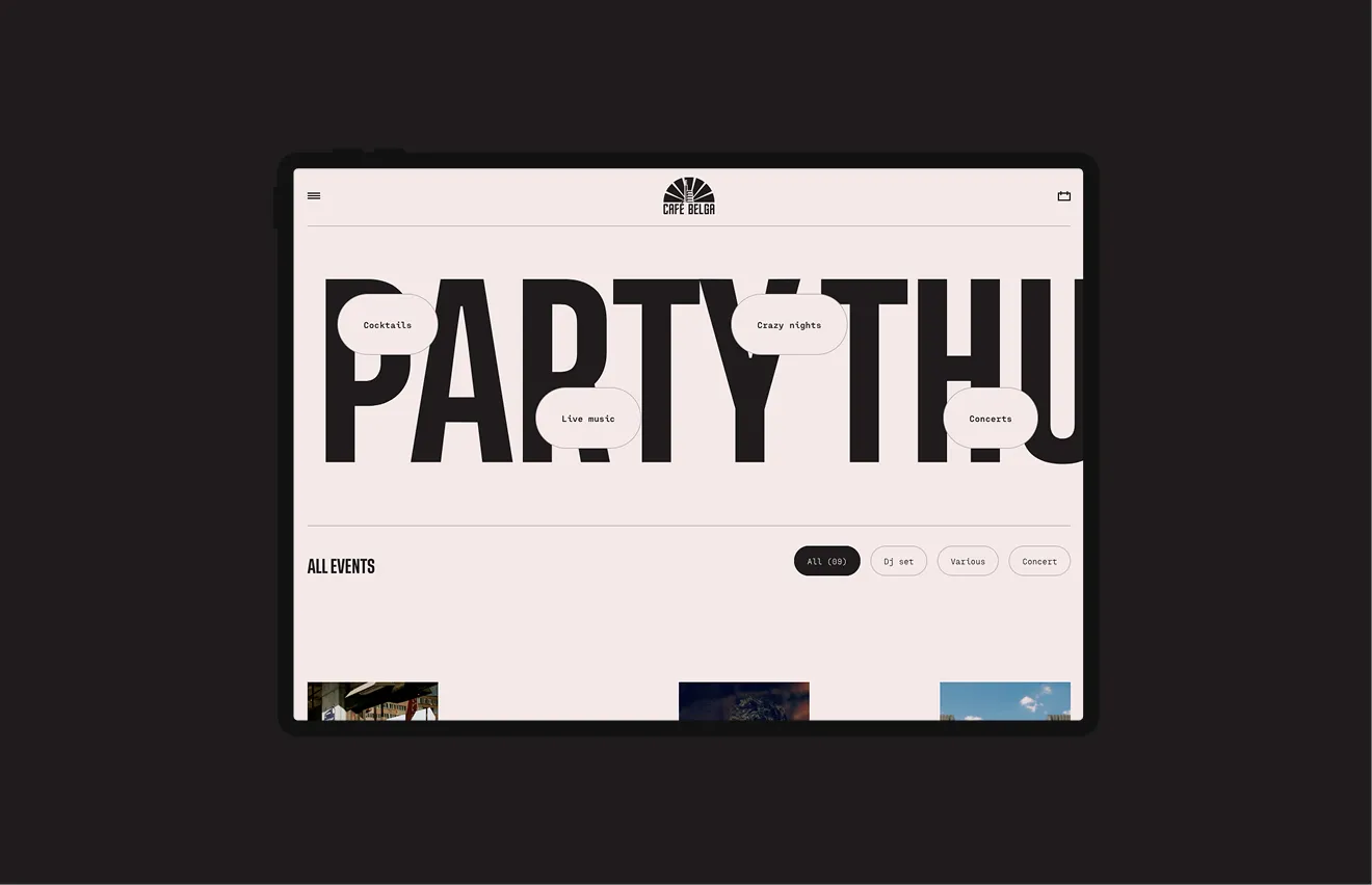 Café Belga - Horde, agence web UX Bruxelles